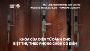 Khóa cửa điện tử dành cho biệt thự theo phong cách cổ điển