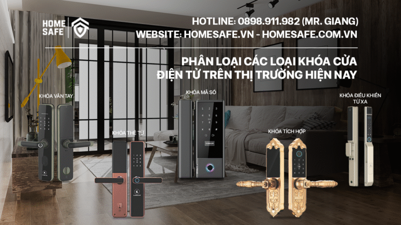 Phân loại các sản phẩm Khóa cửa điện tử