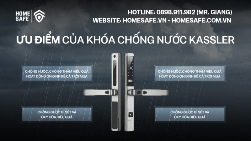 Ưu điểm của khóa chống nước Kassler