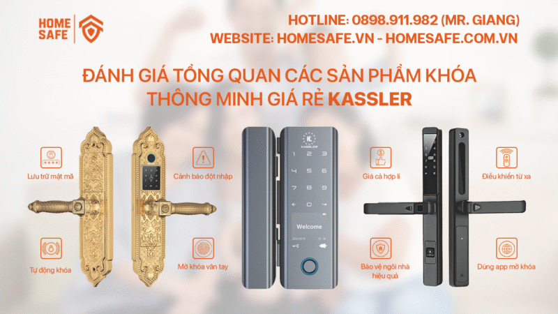 Các sản phẩm Khóa thông minh giá rẻ Kassler