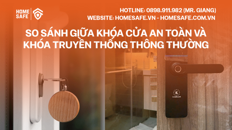 So sánh giữa khóa cửa an toàn và khóa truyền thống thông thường