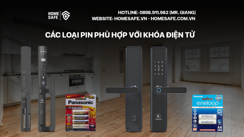 Các loại Pin phù hợp với khóa điện tử