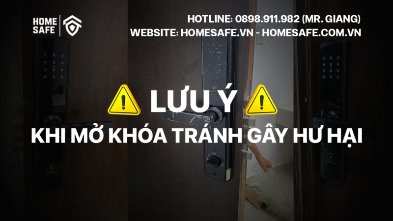 Lưu ý khi mở khóa tránh gây hư hại