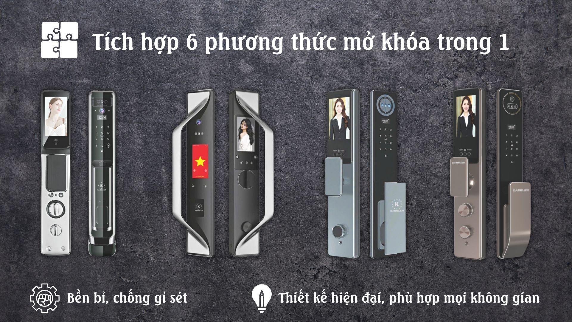 Khóa Cửa Vân Tay Kassler Chính Hãng – Giá Tốt, Bảo Mật Cao, Lắp Đặt Nhanh