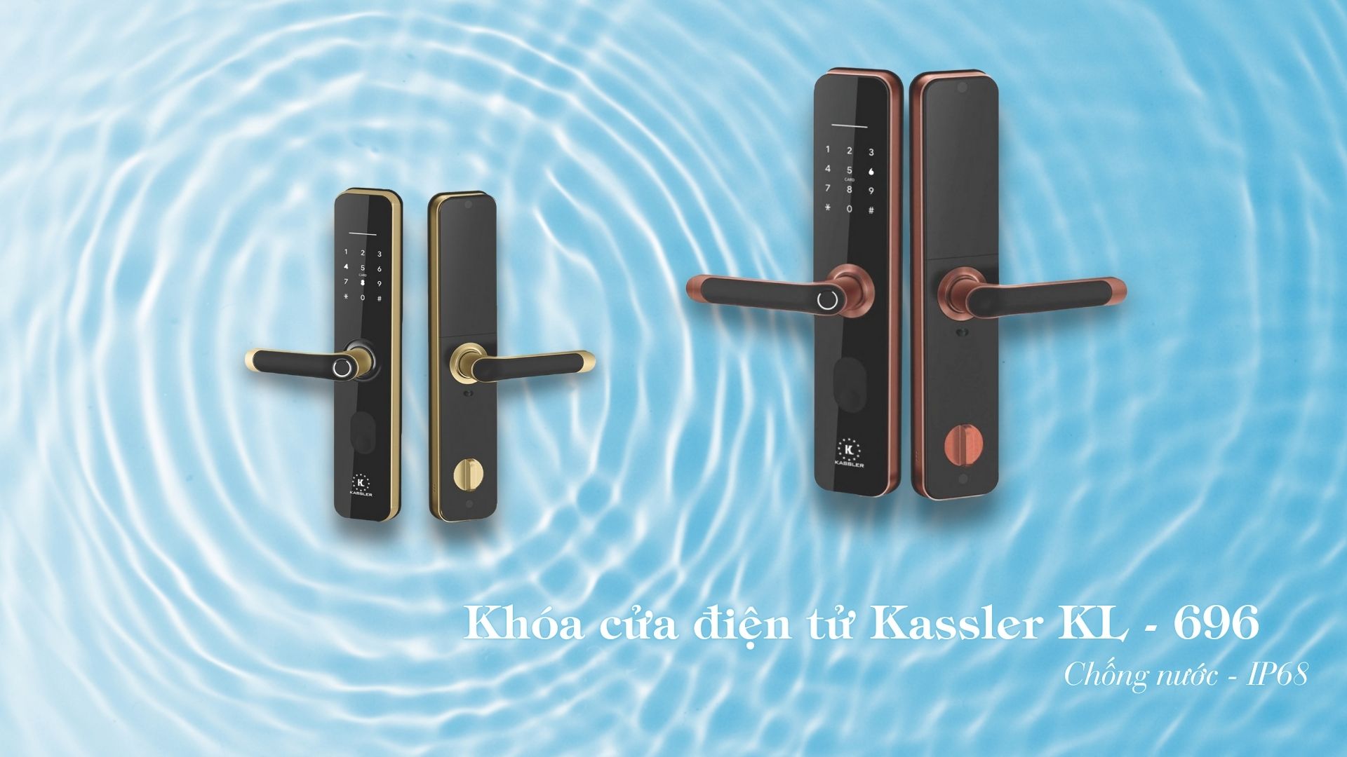 Khóa Cửa Vân Tay Chống Nước Kassler KL-696 – Lựa Chọn Hoàn Hảo Cho Mọi Thời Tiết
