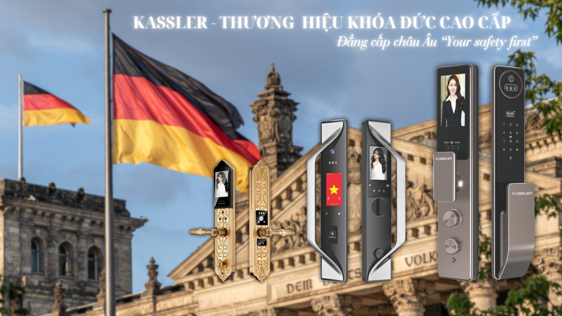 Khóa Cửa Vân Tay Đức Chính Hãng – An Toàn, Sang Trọng, Bền Bỉ