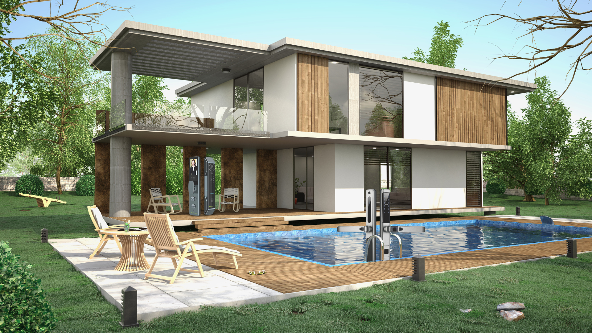 Khóa cửa vân tay cao cấp cho biệt thự thông minh – Giải pháp an ninh đẳng cấp