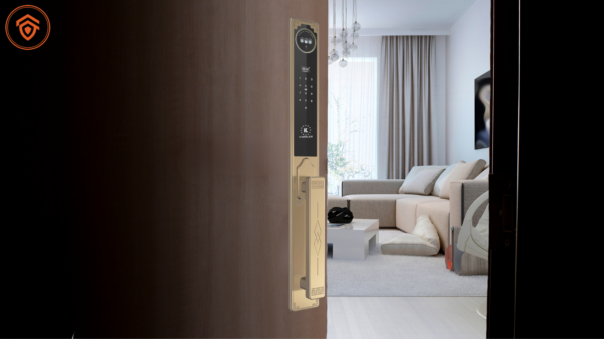 Khóa Điện Tử Màu Vàng Cao Cấp – Sang Trọng, Bền Bỉ, Xứng Tầm Không Gian Thượng Lưu