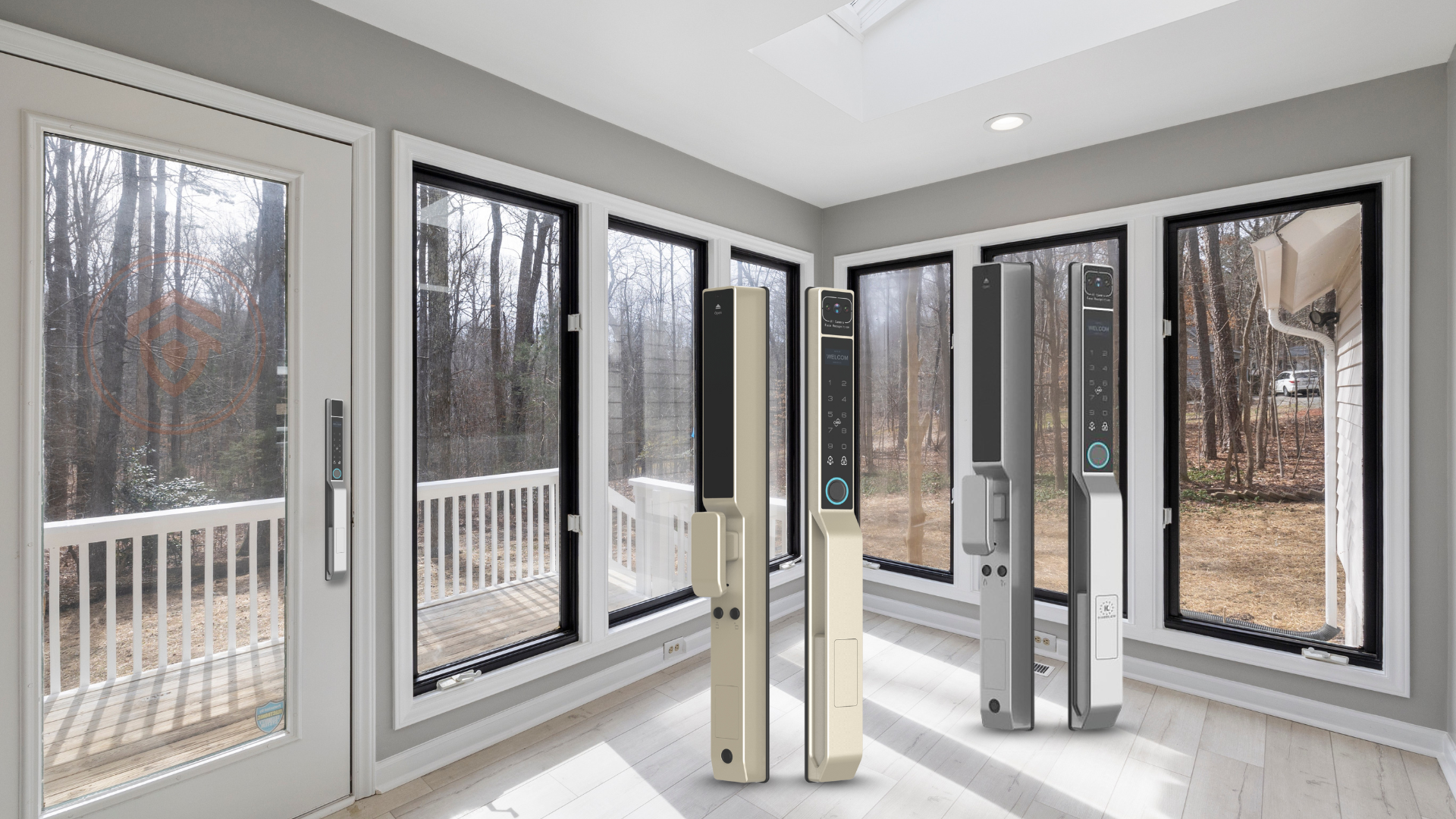 Khóa Cửa Điện Tử Màu Đen, Vàng, Titan: Xu Hướng Thiết Kế 2025