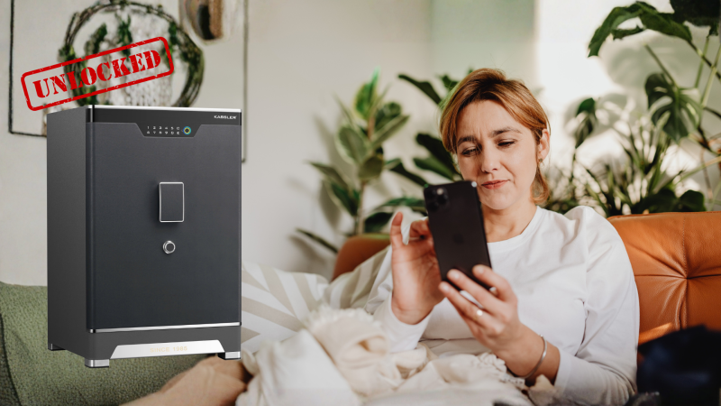 Quên Mật Khẩu Có Là Vấn Đề? – Két Sắt Thông Minh Cho Phép Mở Bằng Vân Tay Và Ứng Dụng